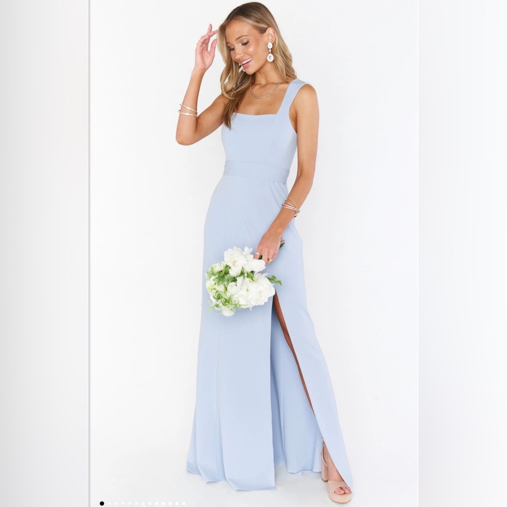 Show Me Your Mumu - Paris Gown Steel Blue Stretch - Medium
